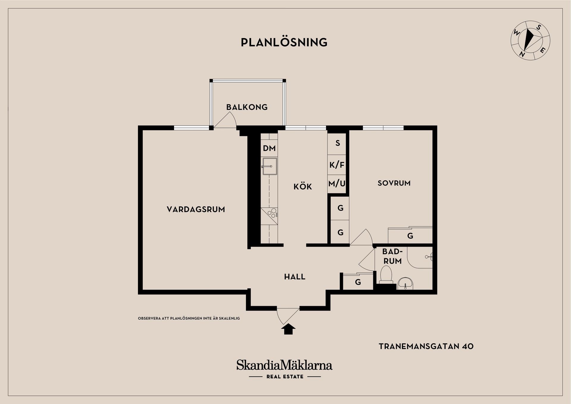 Bostadsrätt, Tranemansgatan 40, Eneborg, Helsingborg