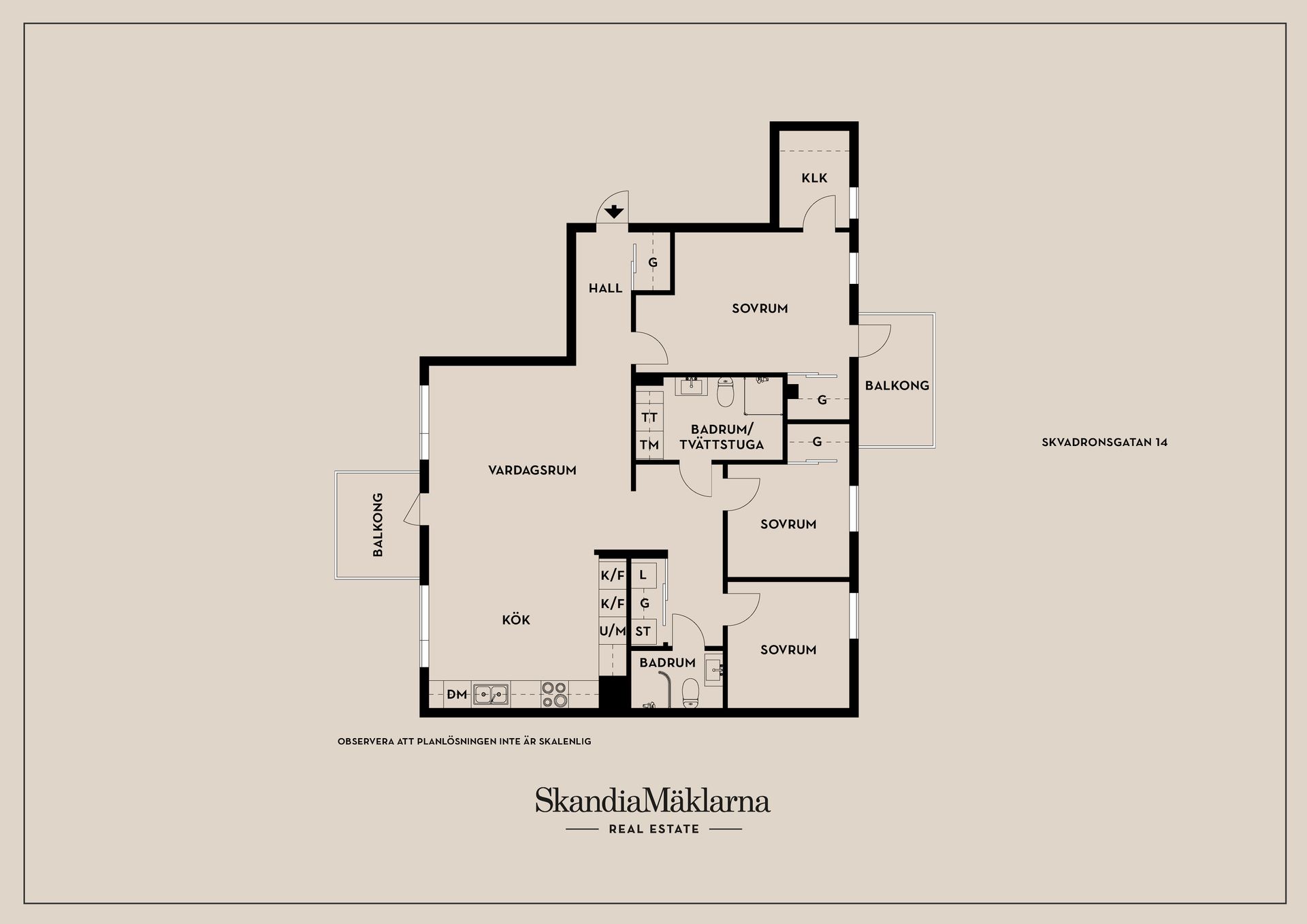Bostadsrätt, Skvadronsgatan 14, Södra Ekkällan, Linköping