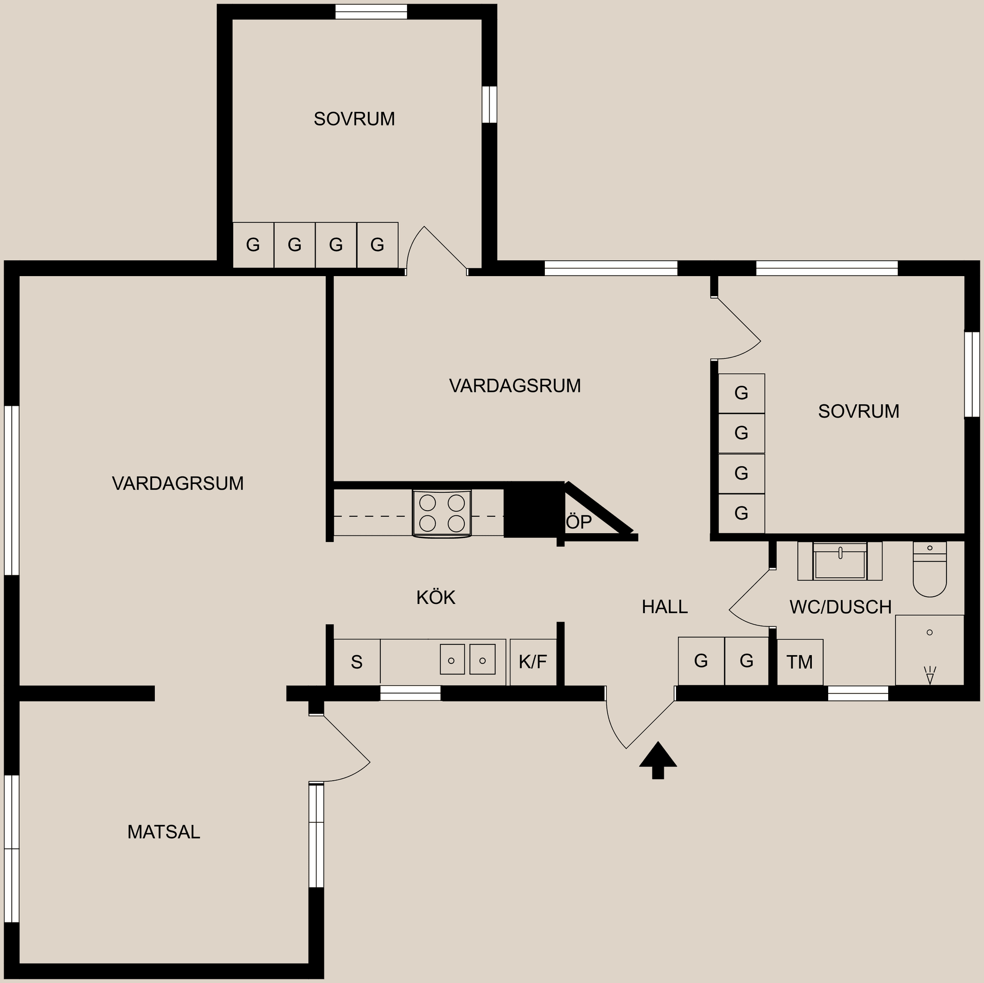 Villa, Jaktstigen 5, Eksund-Strandhugget, Norrköping