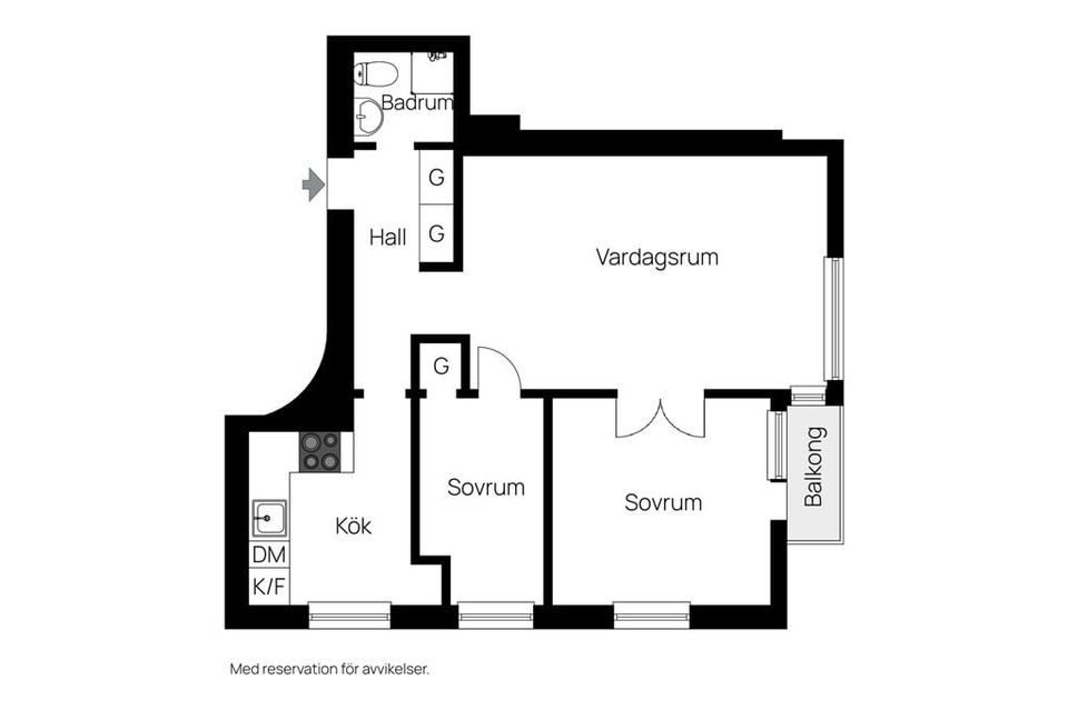 Bostadsrätt, Regementsgatan 56c, Slottstaden/Ribersborg, Malmö