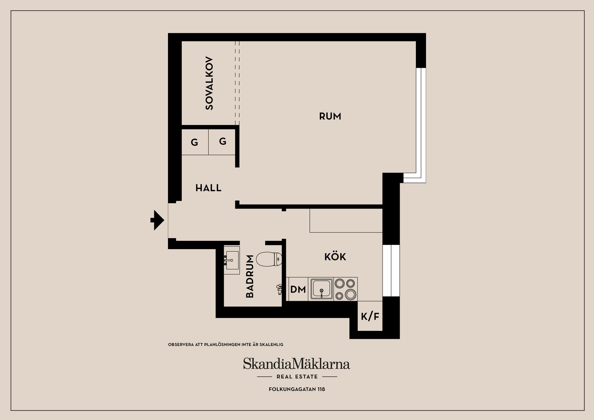 Bostadsrätt, Folkungagatan 118, Södermalm, Stockholm