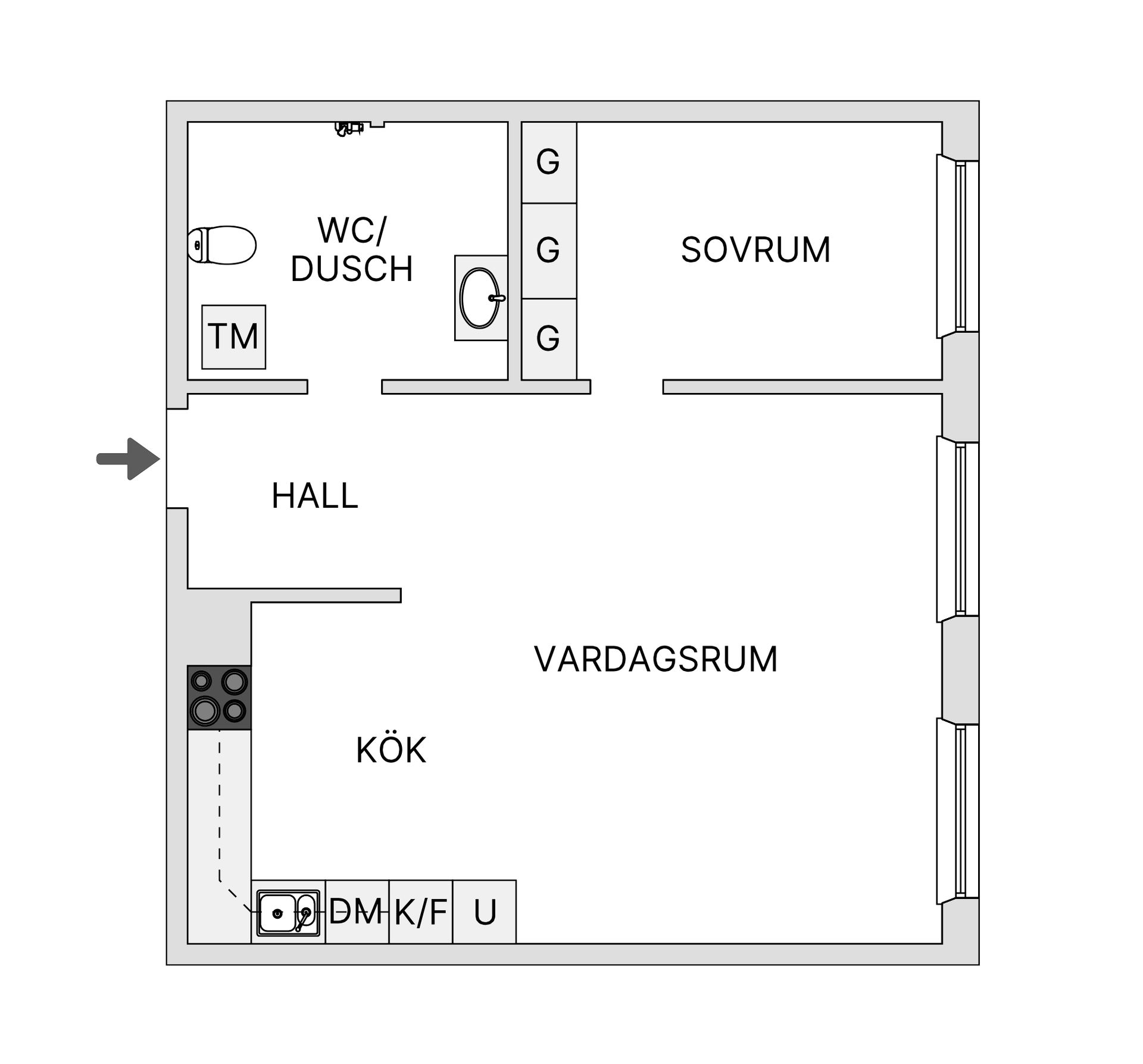 Bostadsrätt, Storgatan 26A, Centrum, Skövde