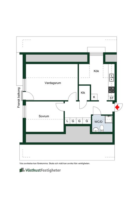 Bostadsrätt, Tegelmästaregatan 6B, Ängelholm - Centrum, Ängelholm