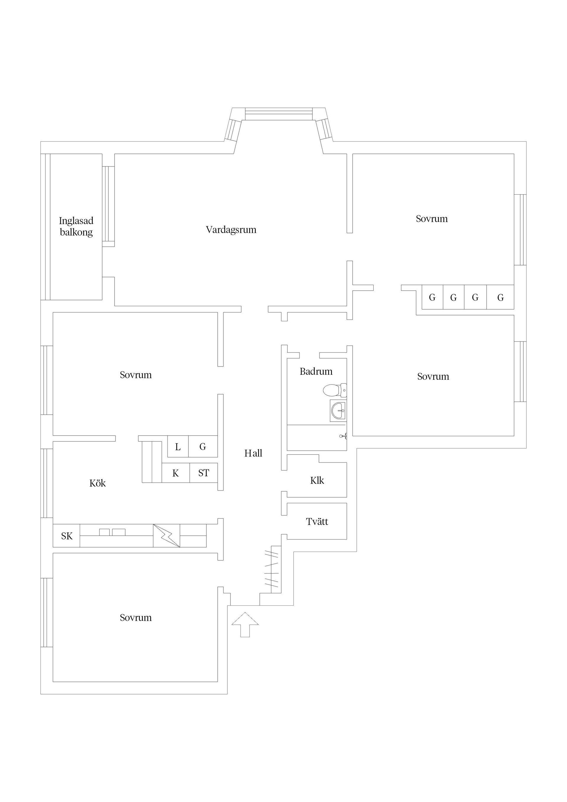 Bostadsrätt, Bergsgatan 21 A, Centralt, Sundsvall