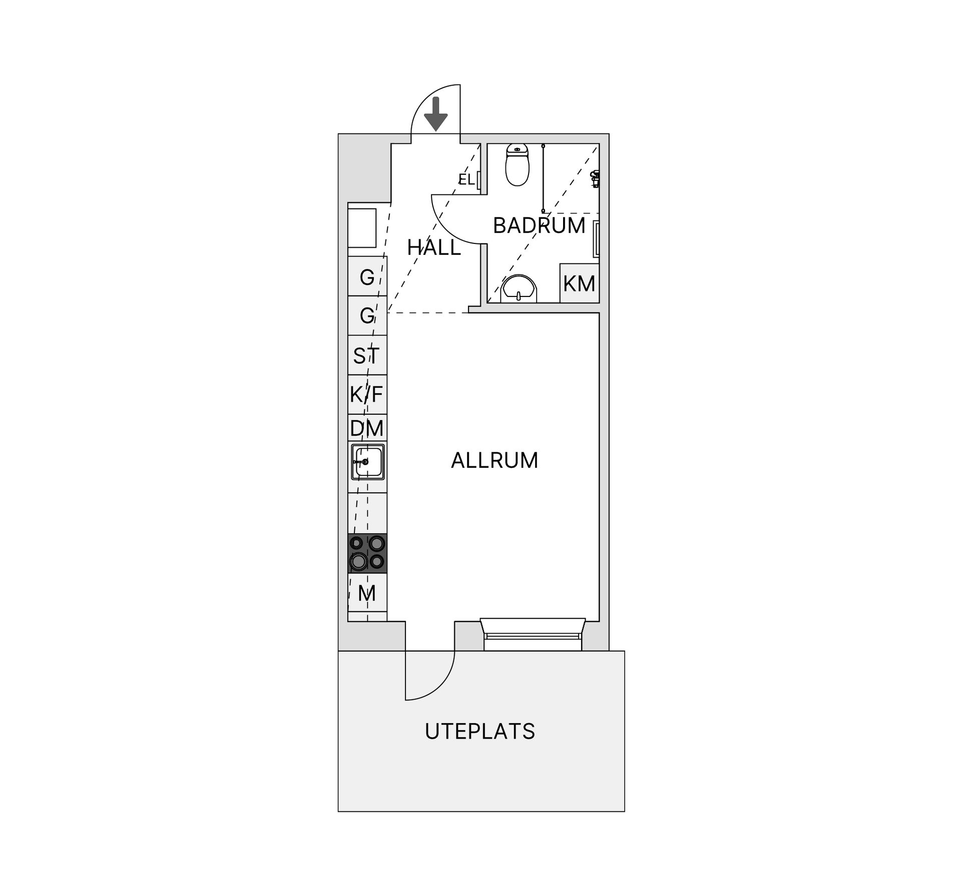 Bostadsrätt, Tisdagsvägen 11, Hökarängen, Stockholm