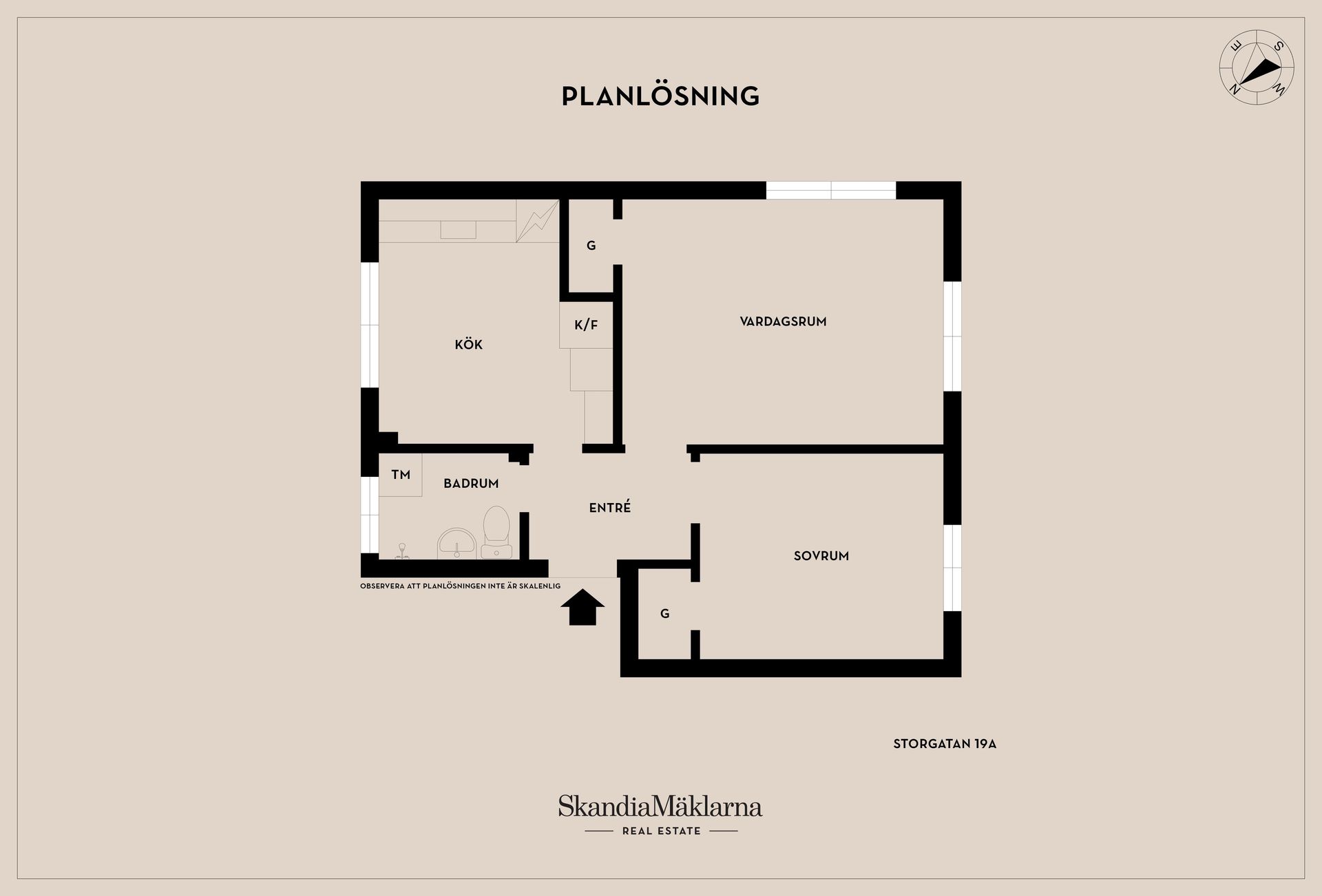 Bostadsrätt, Storgatan 19A , Storgatan, Motala