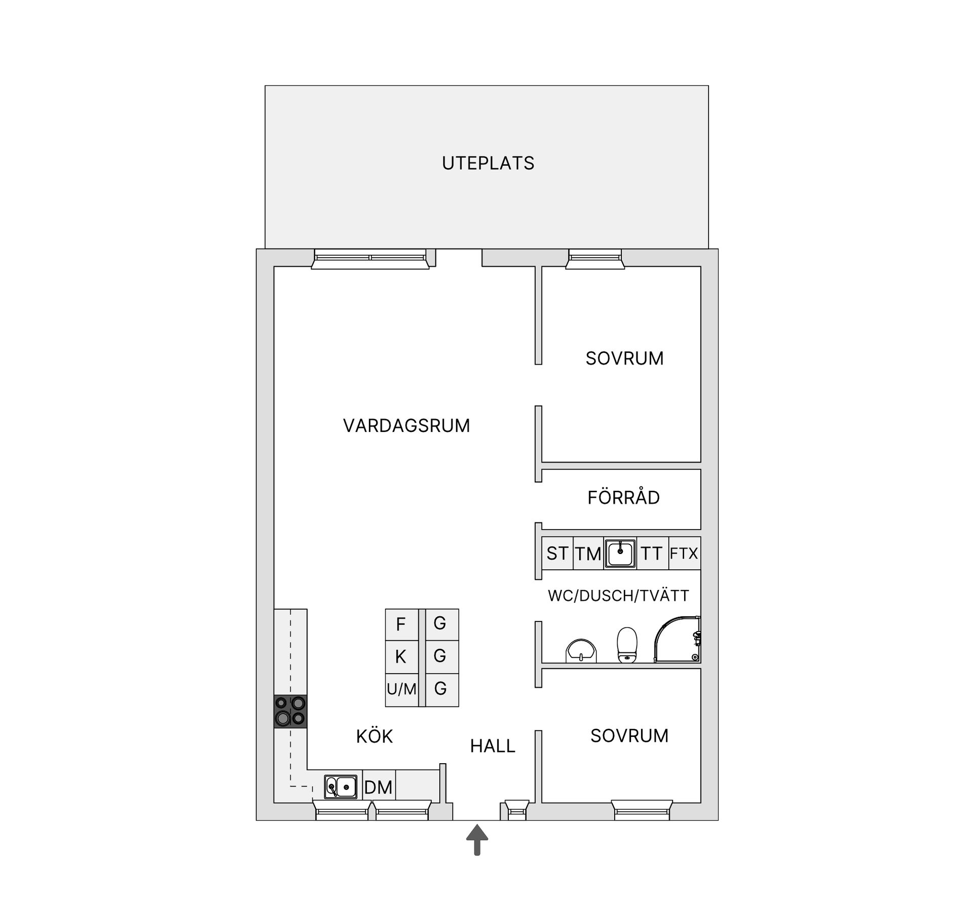 Bostadsrätt, Västra vägen 43D, Trönninge, Halmstad
