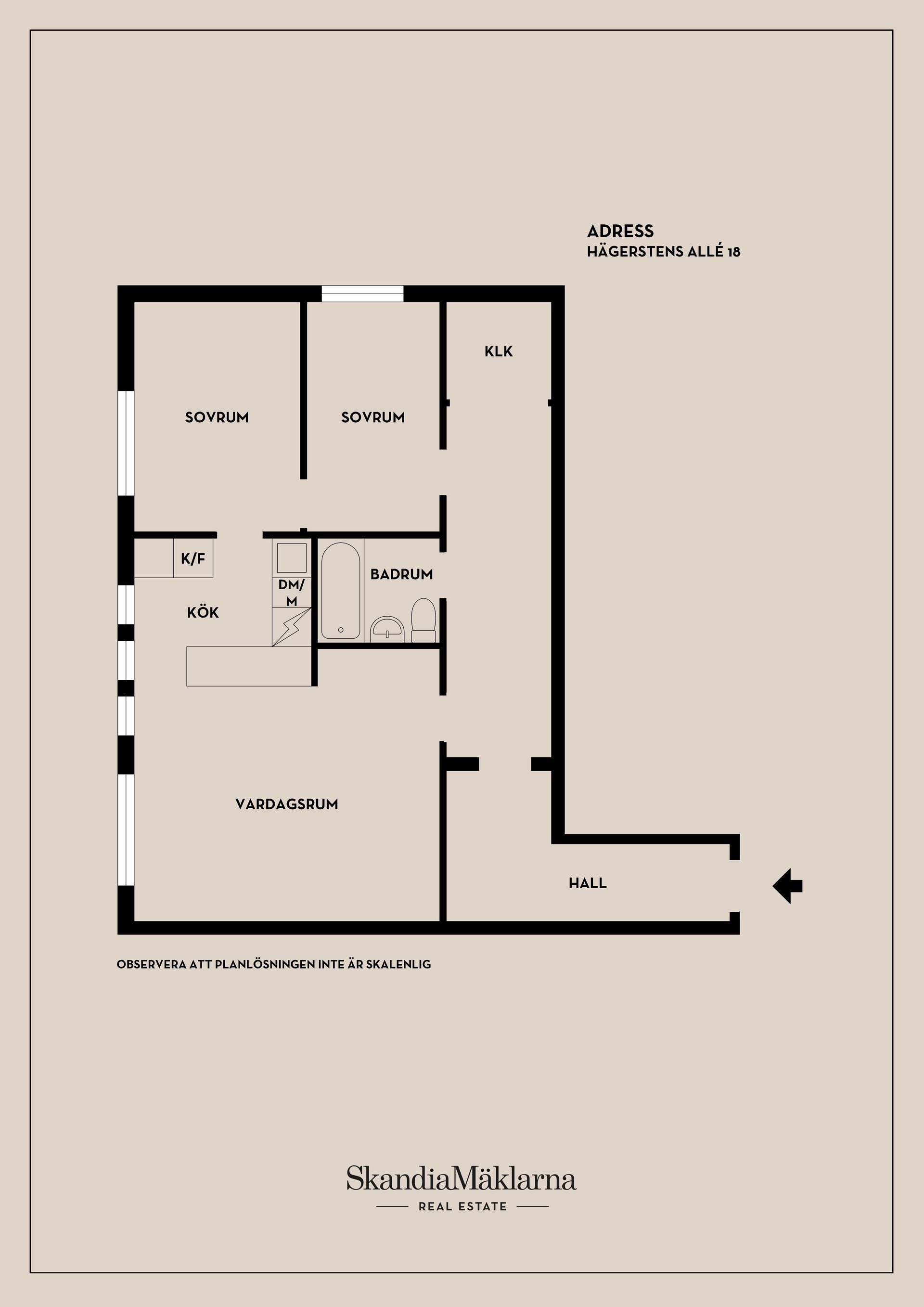 Bostadsrätt, Hägerstens Allé 18, Stockholm