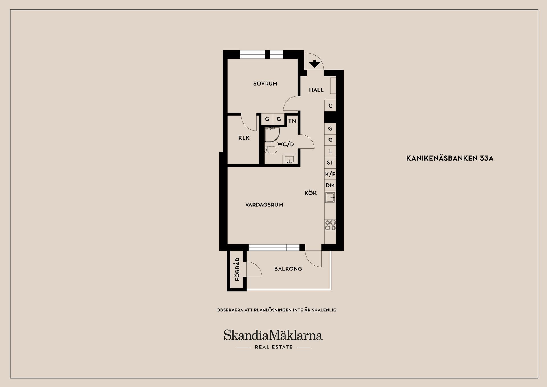 Bostadsrätt, Kanikenäsbanken 33A, Kanikenäsholmen, Karlstad