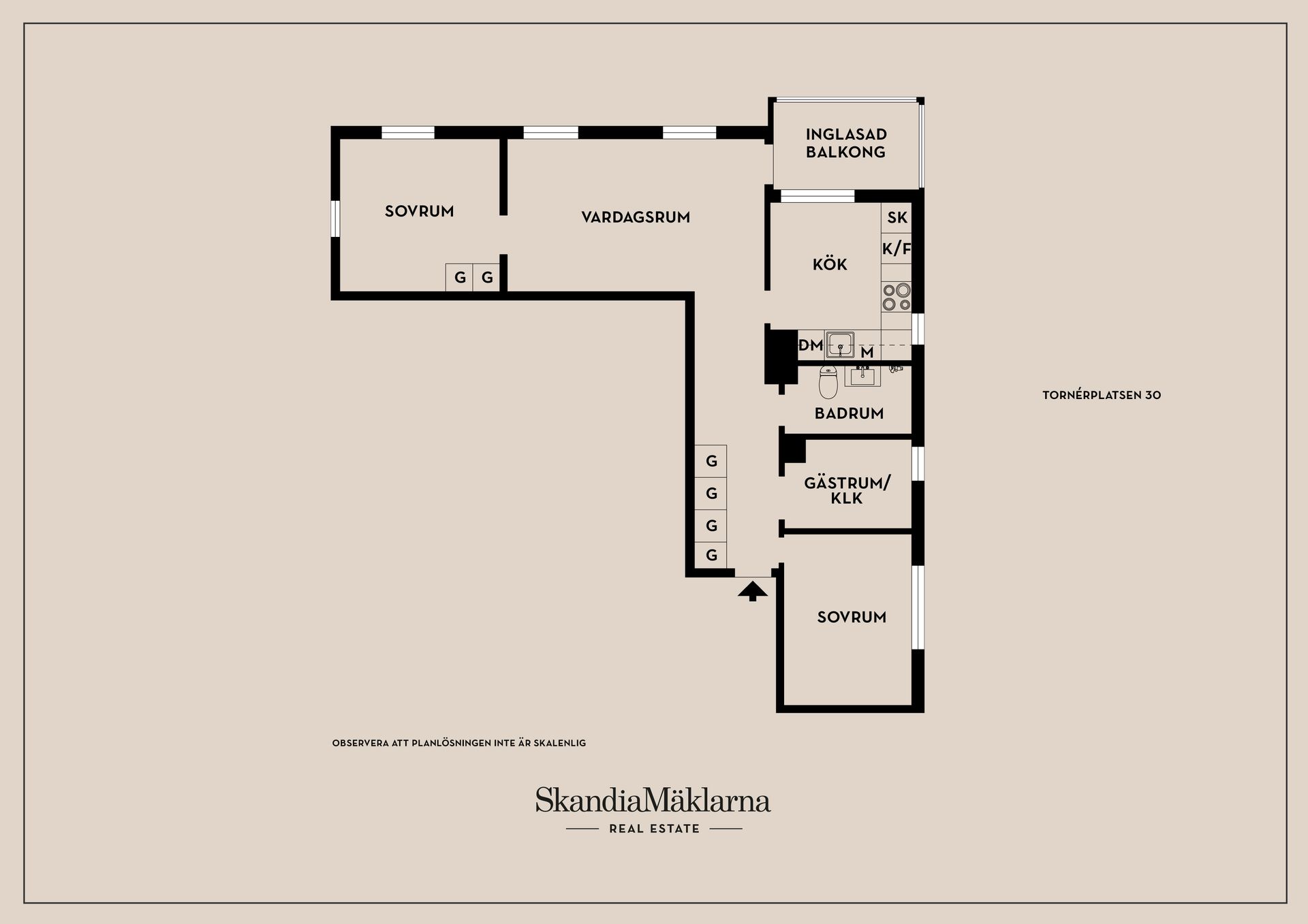 Bostadsrätt, Tornérplatsen 30, Jakobsberg, Järfälla