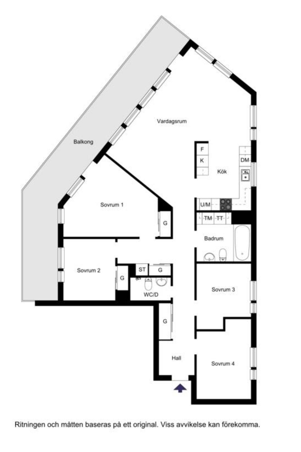 Bostadsrätt, Bryggvägen 16, vån 4 av 5, Gröndal - Ekensberg, Stockholm