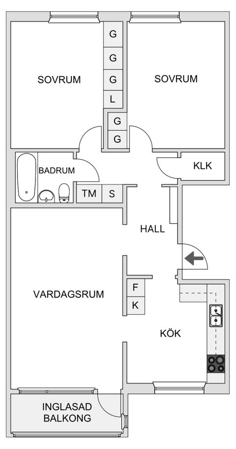 Bostadsrätt, Skolvägen 18B, Åkersberga Centralt, Österåker