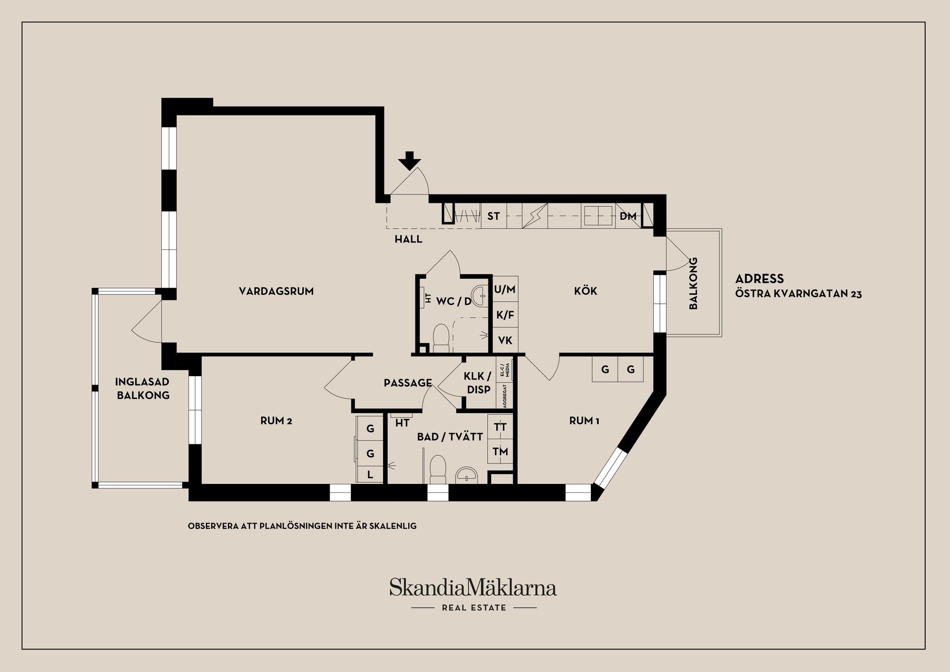 Bostadsrätt, Östra Kvarngatan 23, Nyköping