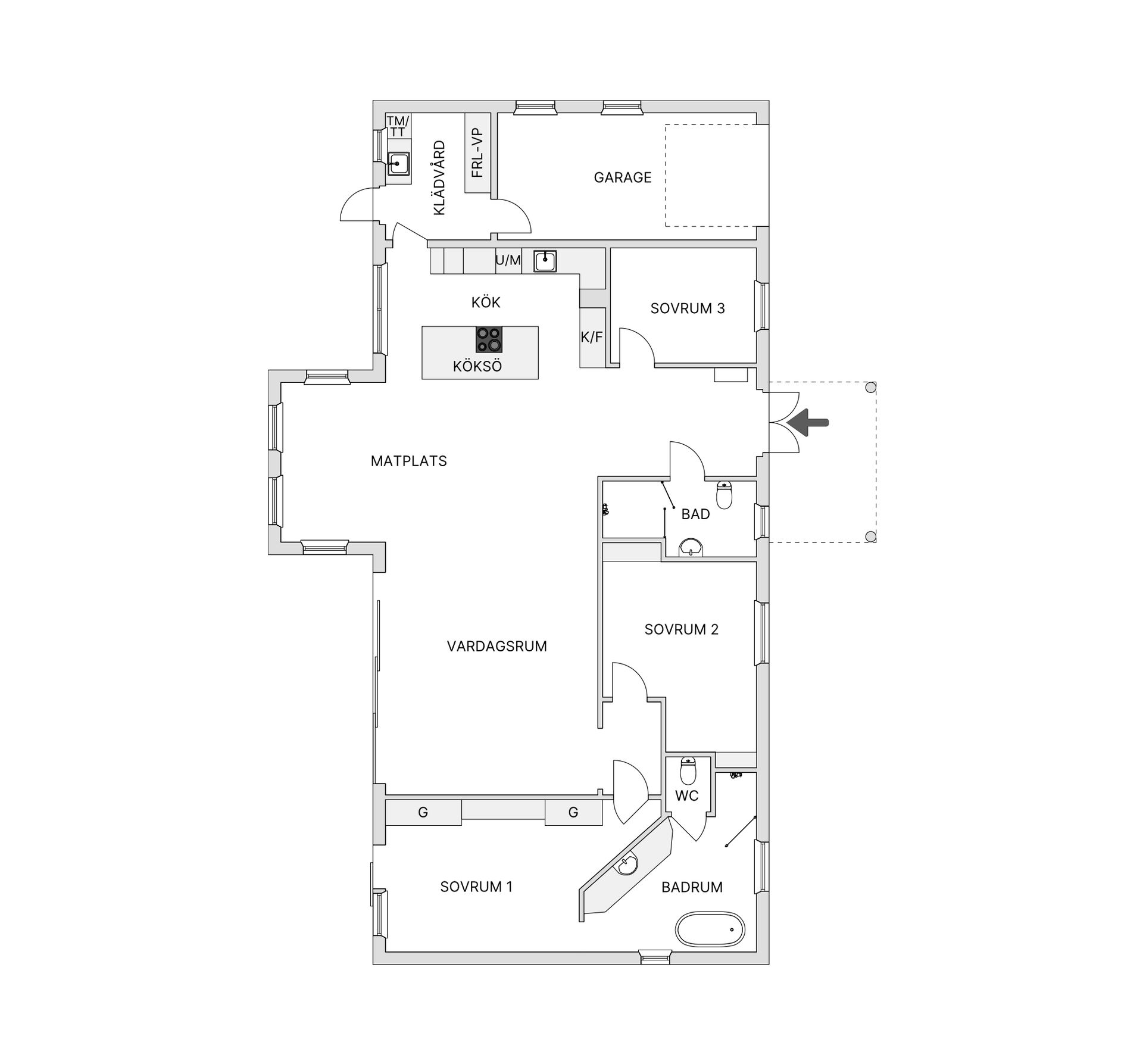 Villa, Stenåldersvägen 23, Åstorp