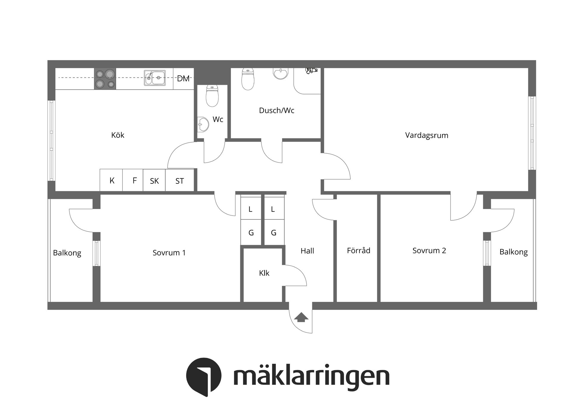 Bostadsrätt, Västerleden 34, Västerleden, Enköping