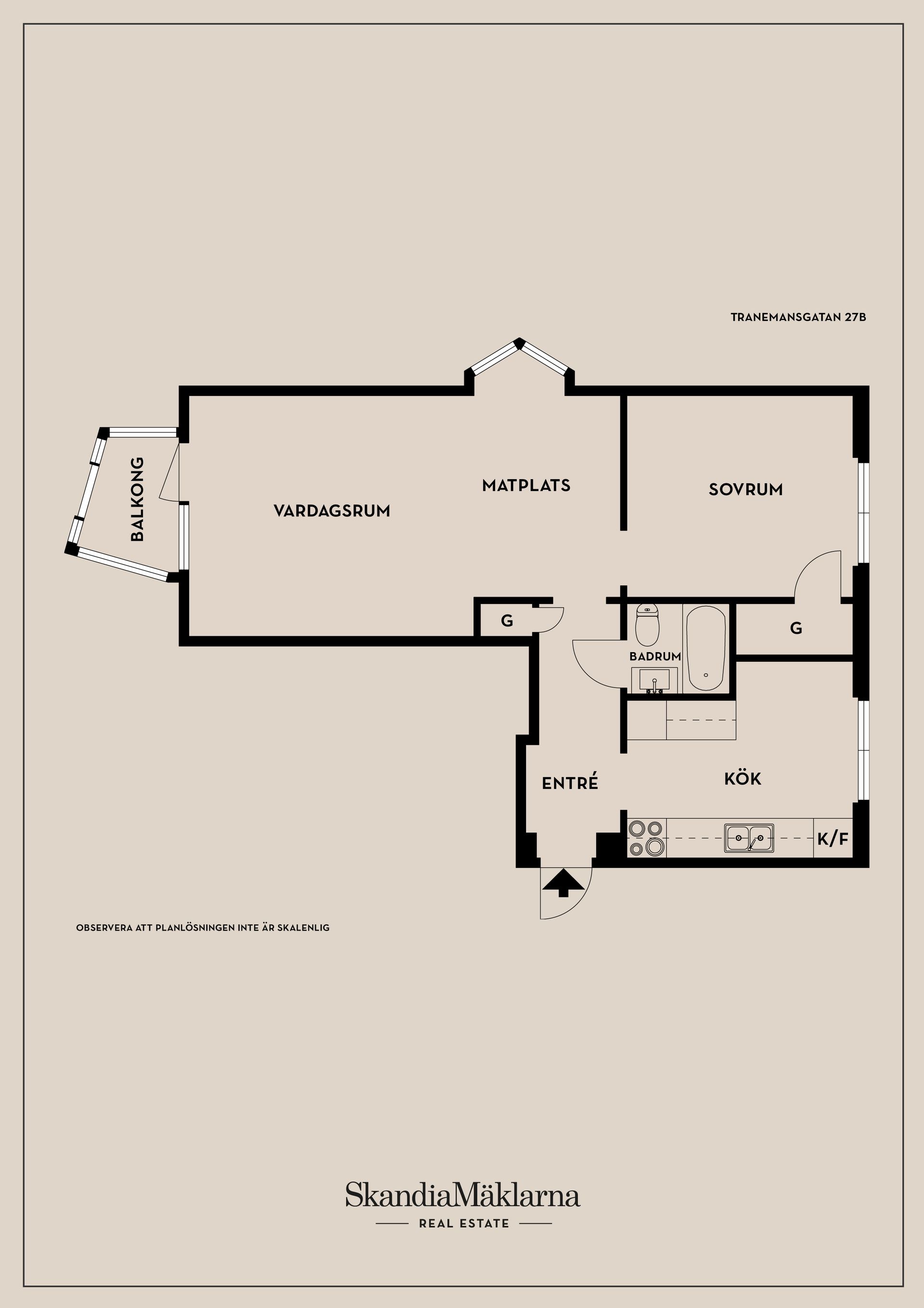 Bostadsrätt, Tranemansgatan 29B, Eneborg, Helsingborg