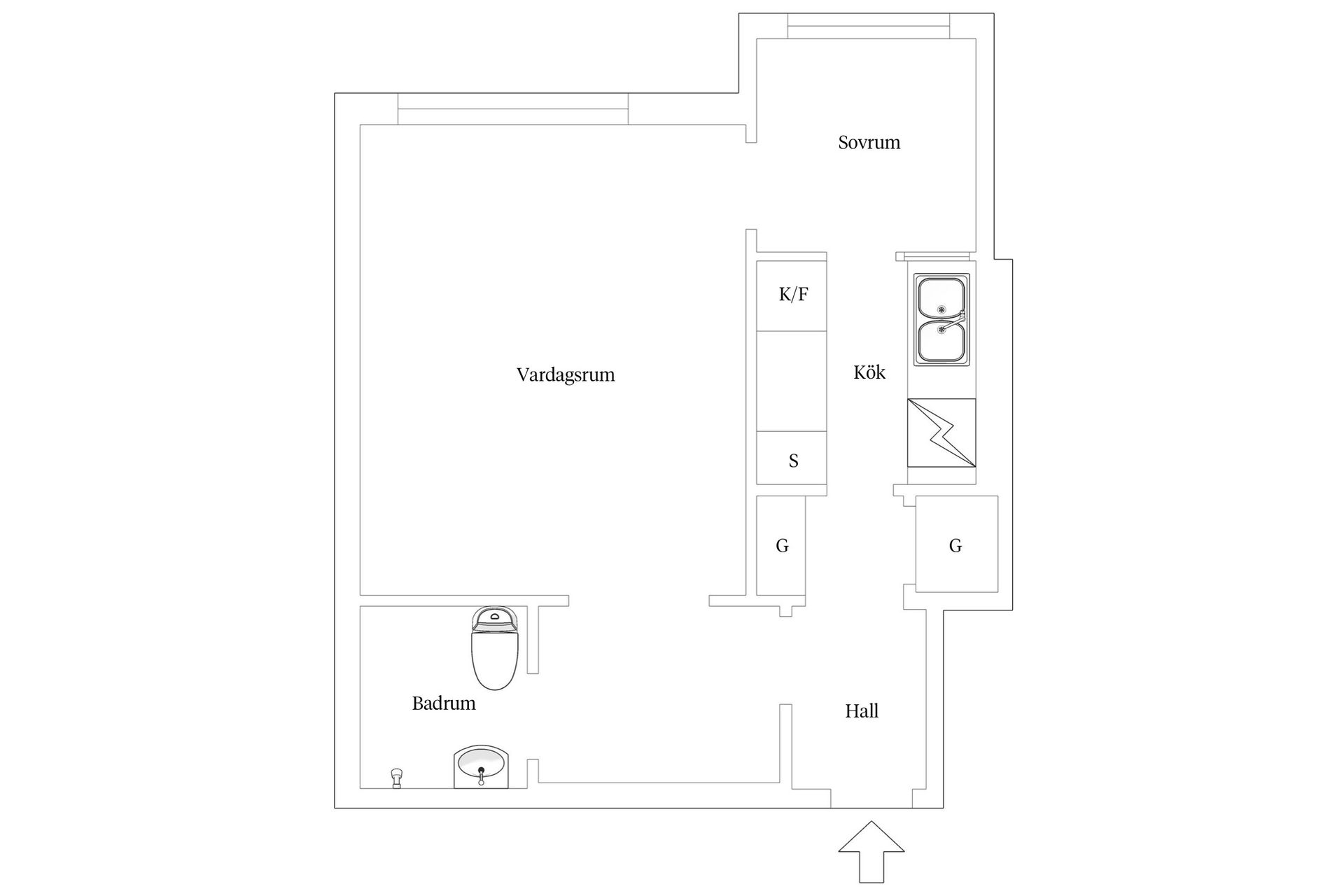 Bostadsrätt, Essinge brogata 22, 5/5 Tr, Lilla Essingen, Stockholm