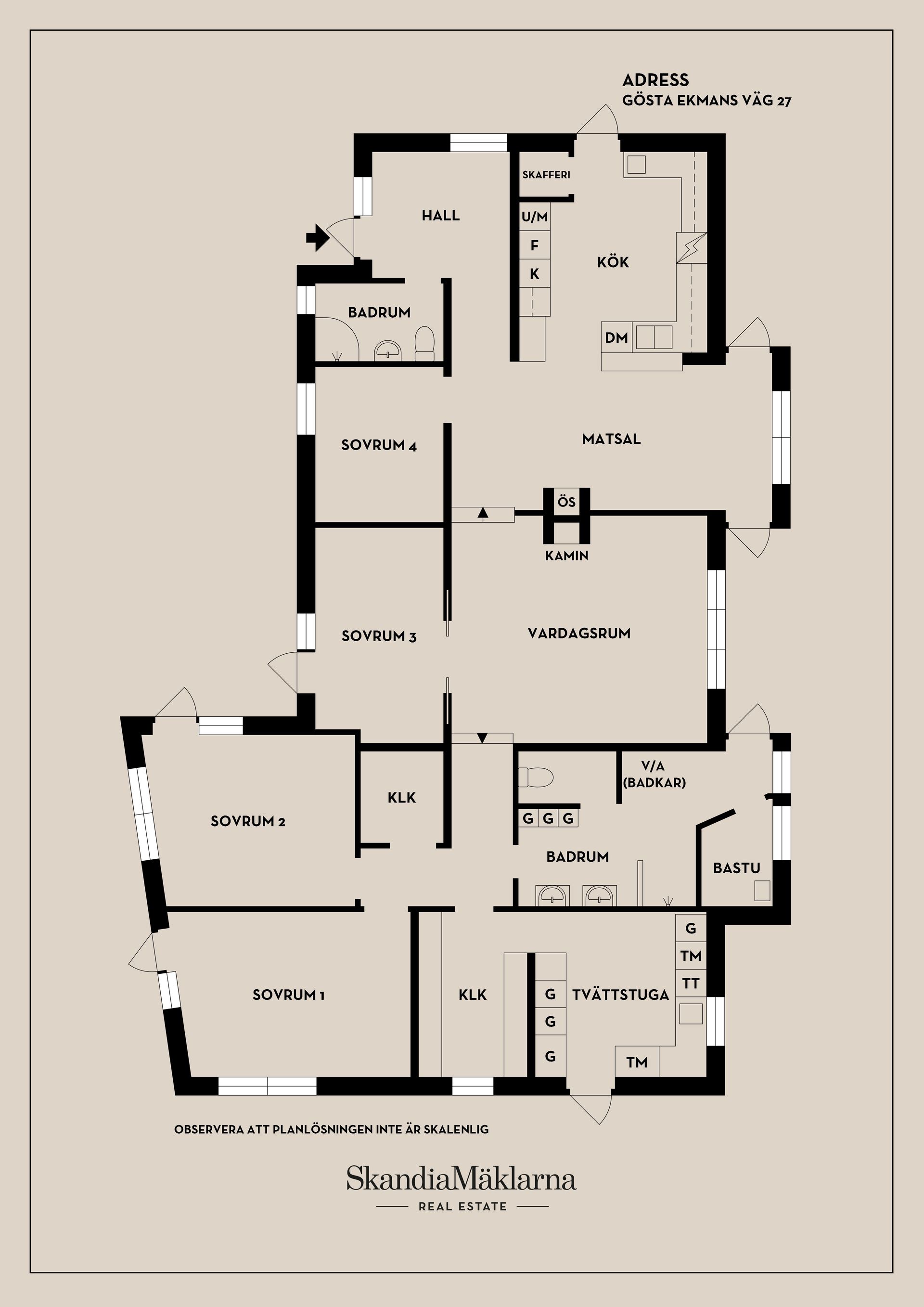 Villa, Gösta Ekmans väg 27, Eriksvik, Nacka