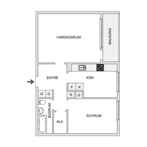 Bostadsrätt, Norrby Tvärgata 37, Norrby, Borås
