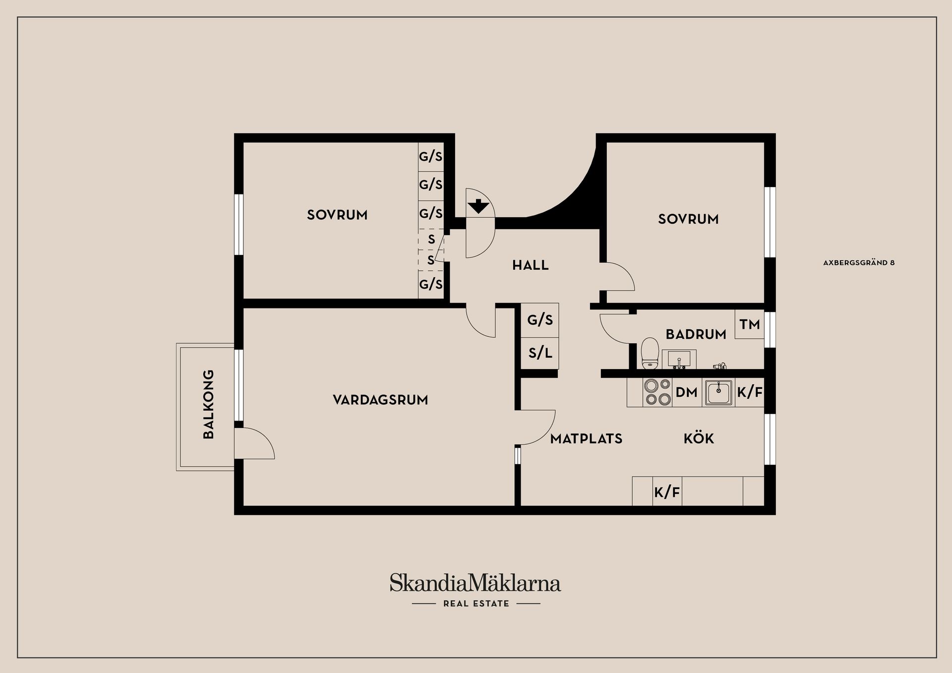 Bostadsrätt, Axbergsgränd 8, Hagsätra, Stockholm