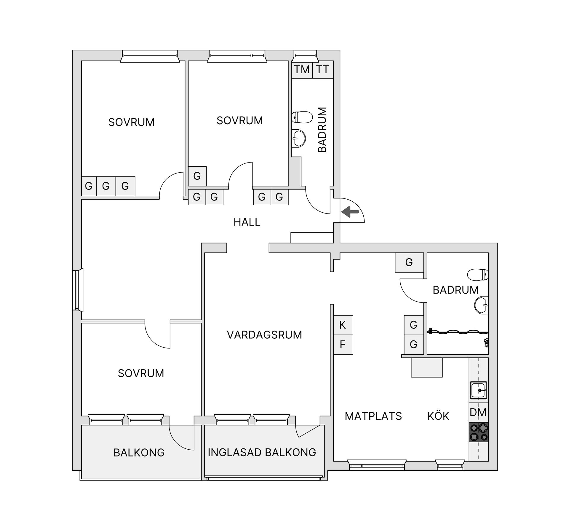 Bostadsrätt, Reveljgränd 23A, Körfältet, Östersund