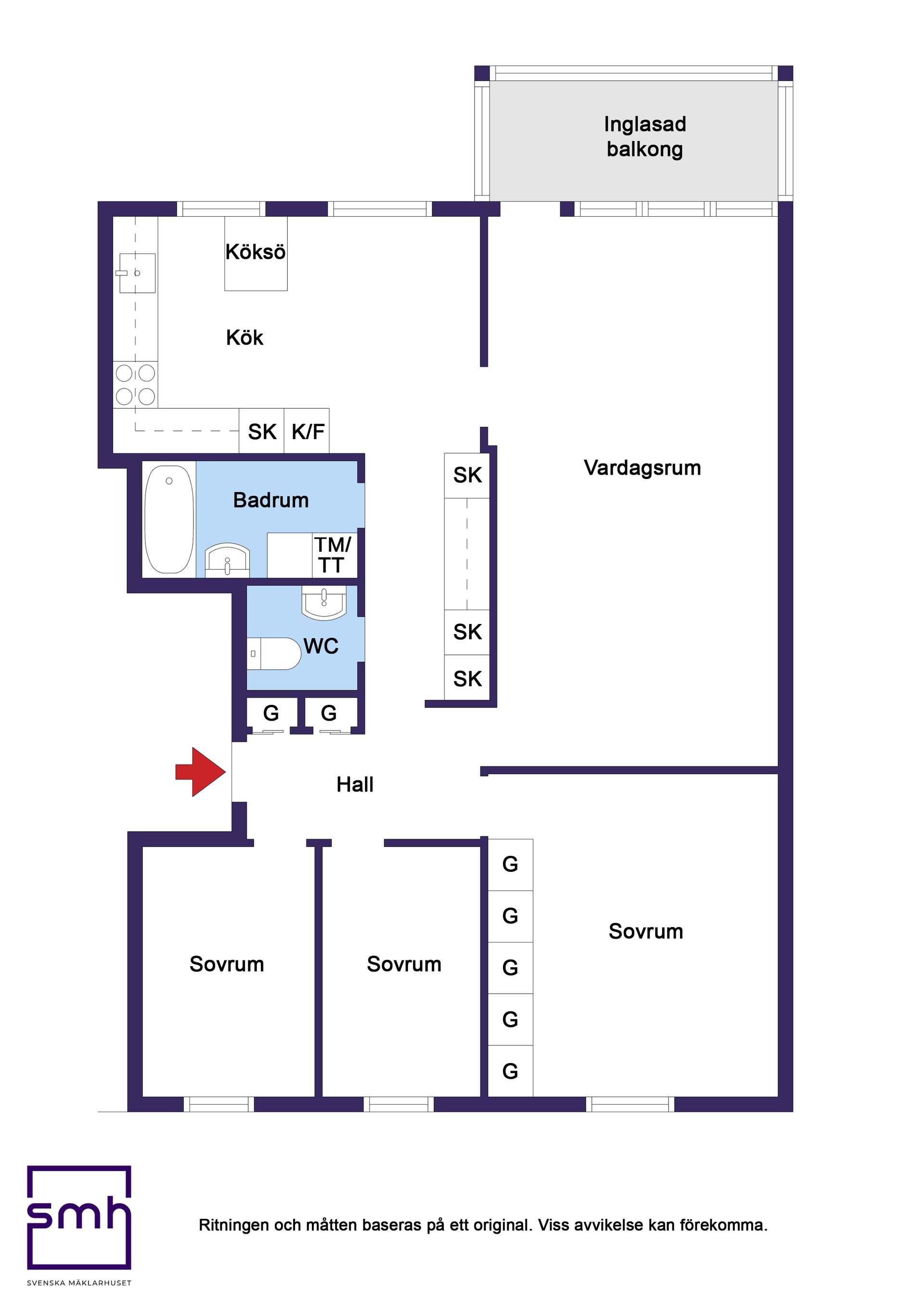 Bostadsrätt, Klarabergsvägen 20B, Vendelsömalm, Haninge
