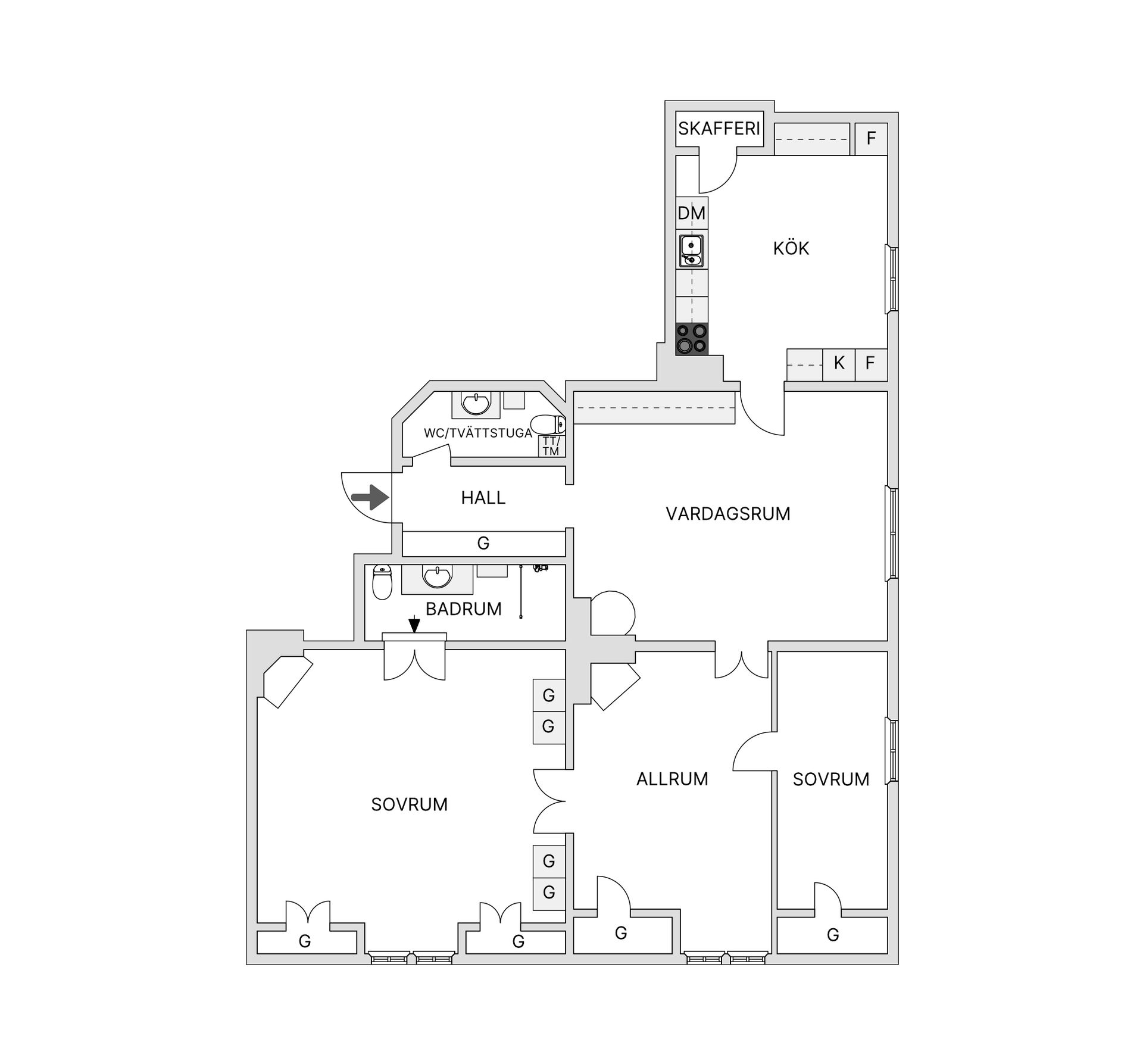 Bostadsrätt, Rådhusgatan 5A, Centrala Östersund, Östersund