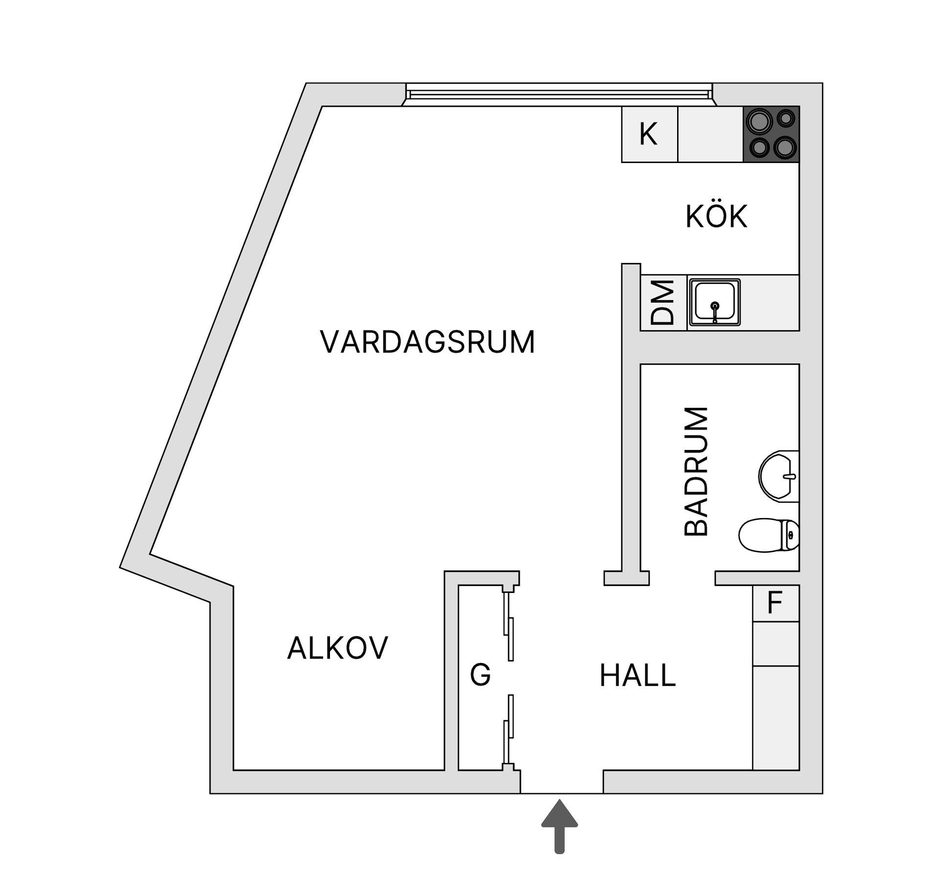 Bostadsrätt, Rutger Fuchsgatan 9, 3tr, Södermalm - Skanstull, Stockholm