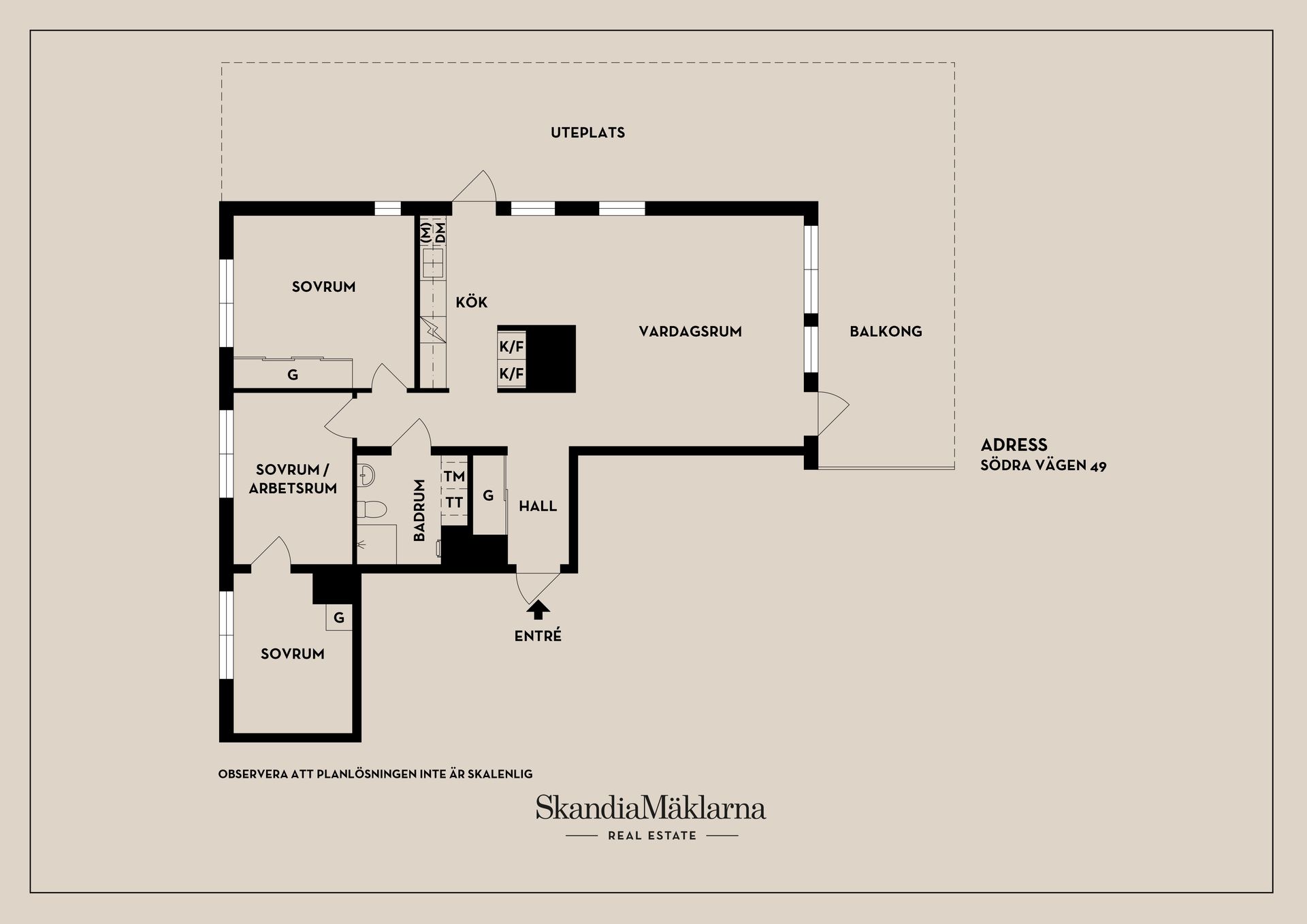 Bostadsrätt, Södra vägen 49, Kvarnholmen, Nacka