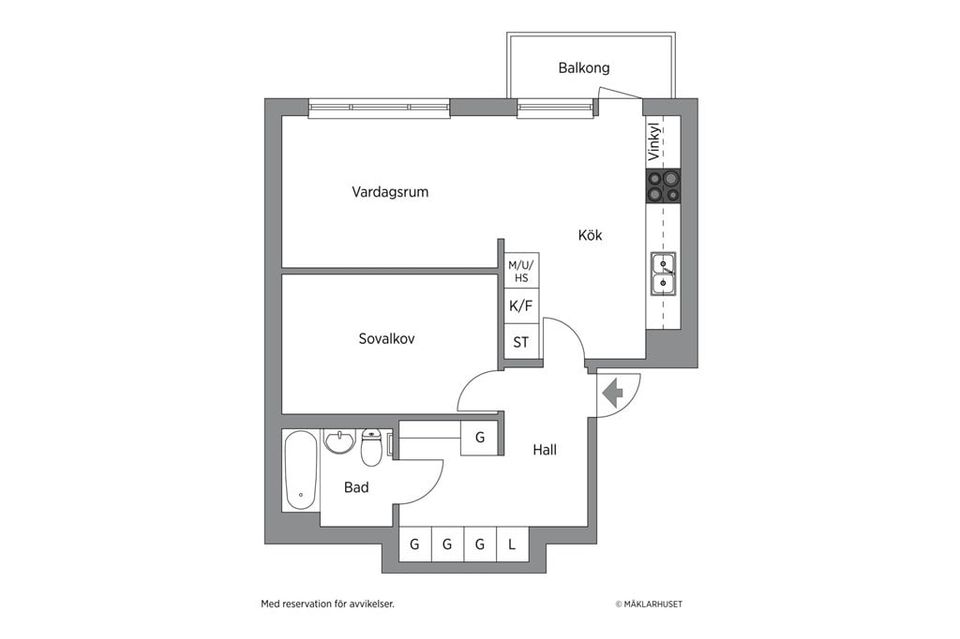 Bostadsrätt, Hamngatan 5B, Stadskärnan i Vaxholm, Vaxholm