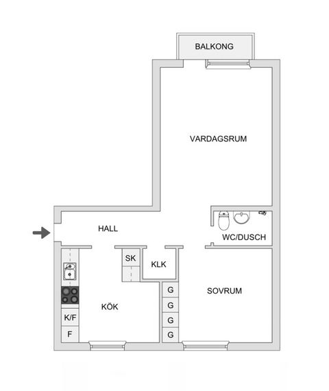 Bostadsrätt, Norra Sjöbogatan 66, Sjöbo, Borås