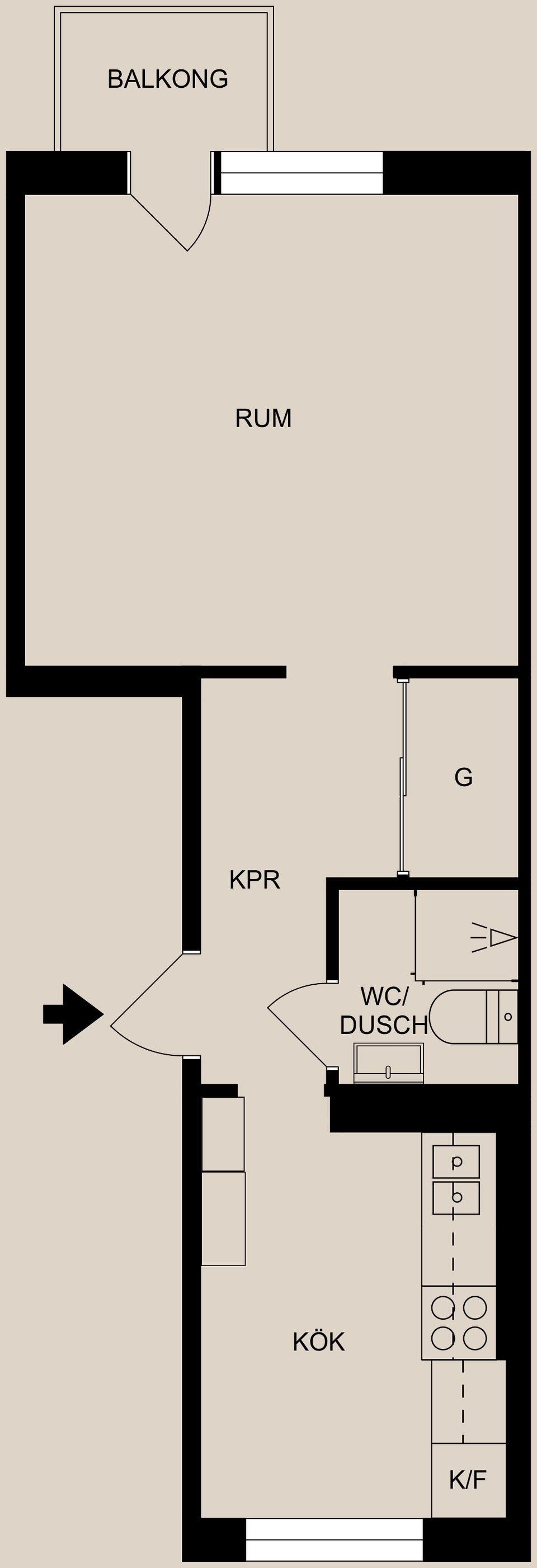 Bostadsrätt, Trozelligatan 32, Centralt, Söder, Norrköping