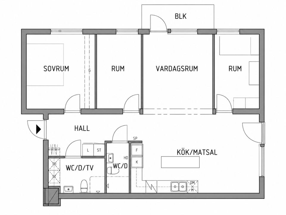Bostadsrätt, Åby allé 3, Åby Ängar, Vallentuna