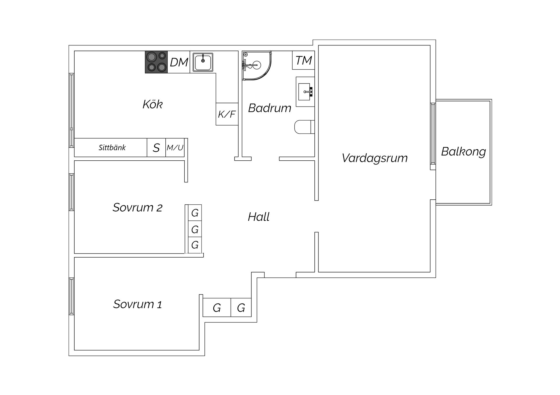 Bostadsrätt, Elsa Borgs gata 48, Fruängen, Stockholm