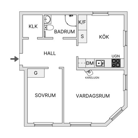 Bostadsrätt, Fortunagatan 21, Gamla Kålgården, Jönköping