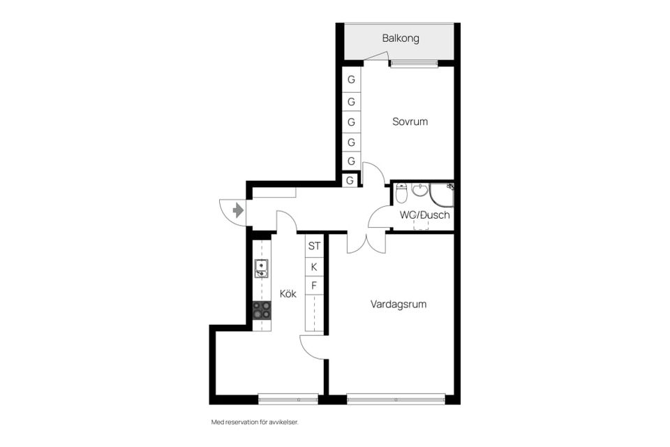 Bostadsrätt, Paradisgatan 21d, Centralt, Gislaved