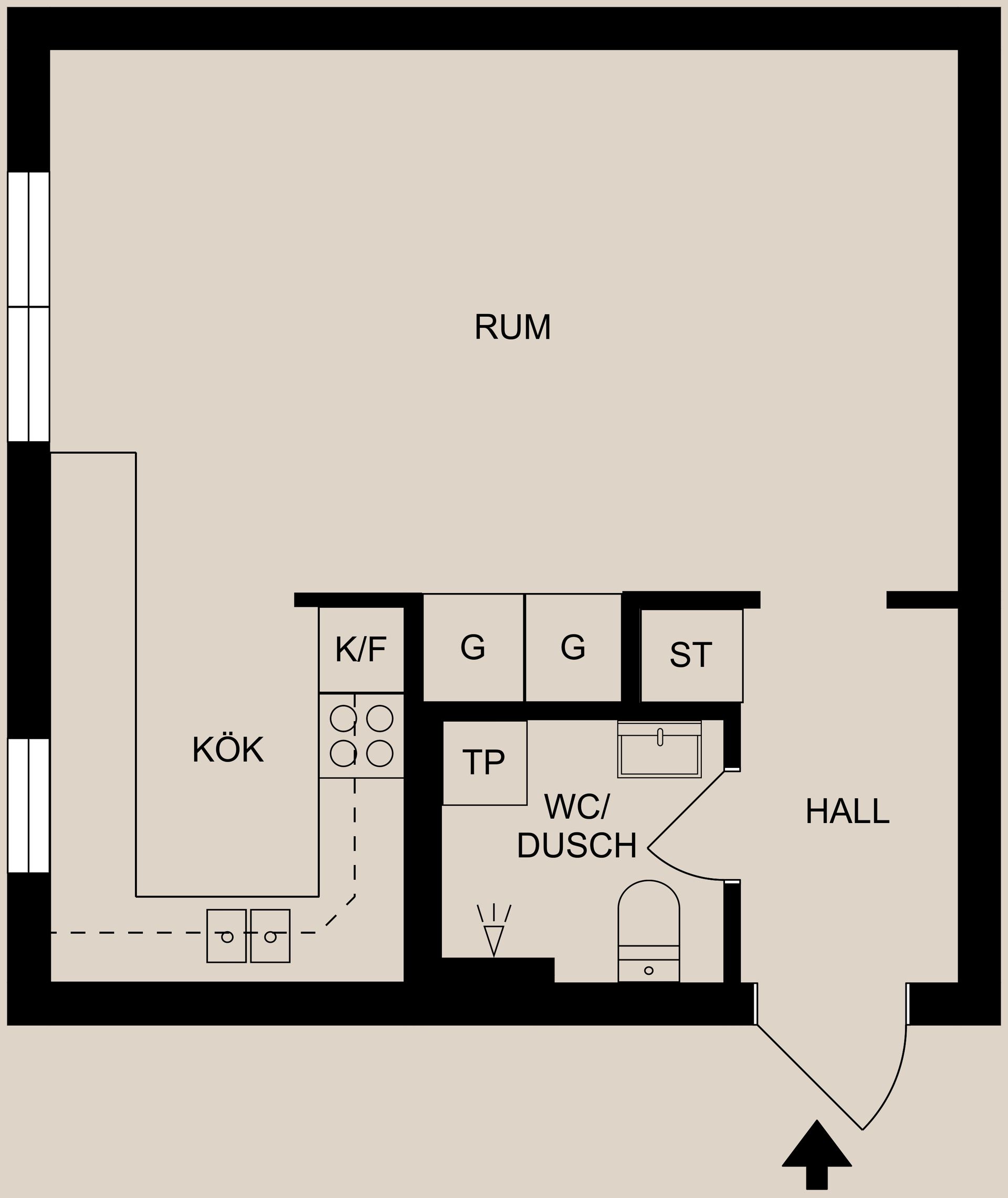 Bostadsrätt, Petter Swartzgatan 15A, Centralt, Söder, Norrköping