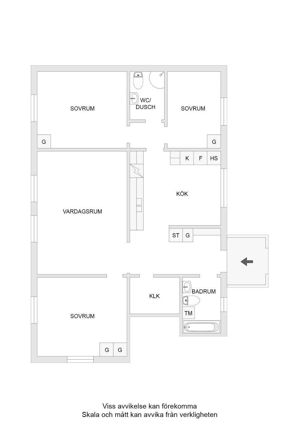 Bostadsrätt, Laxgatan 8B, Svartöstaden, Luleå