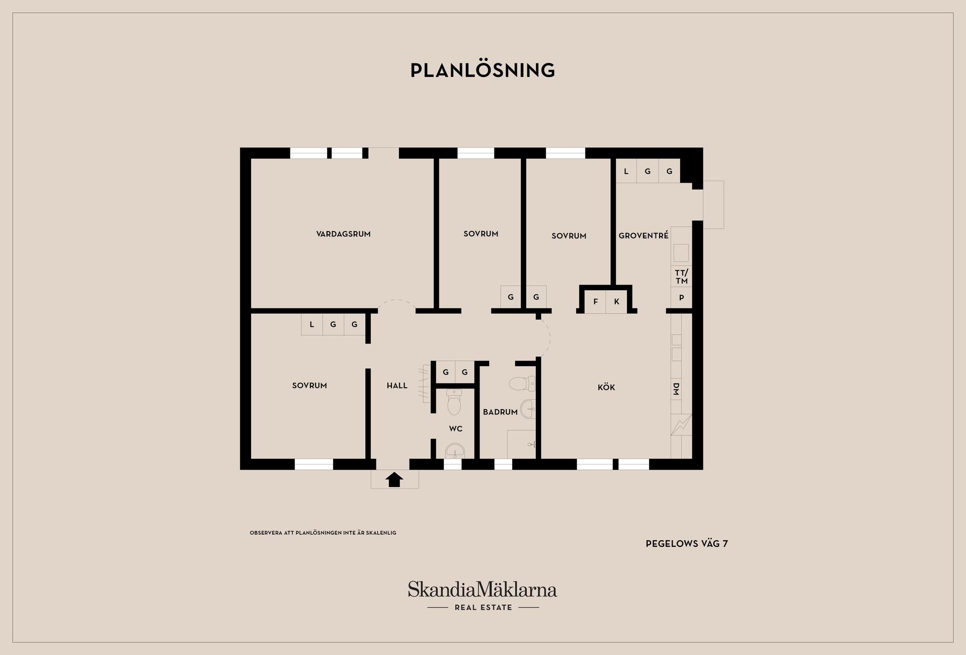 Villa, Pegelows väg 7, Centralt, Höör