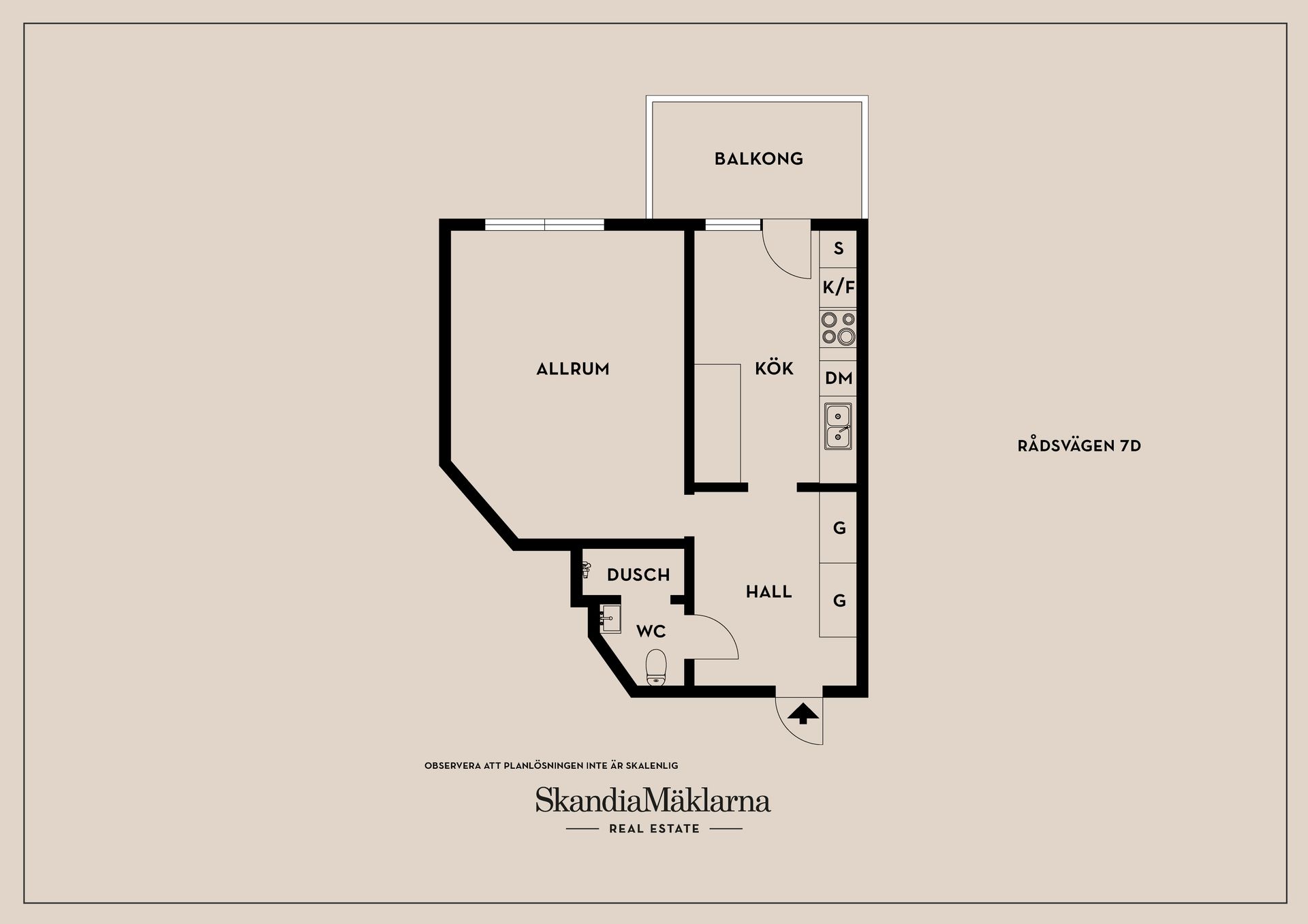 Bostadsrätt, Rådsvägen 7D, Centrala Huddinge - Kvarnbergsplan, Huddinge