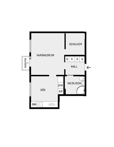 Bostadsrätt, Biblioteksgången 4, 5tr, Täby Centrum, Täby