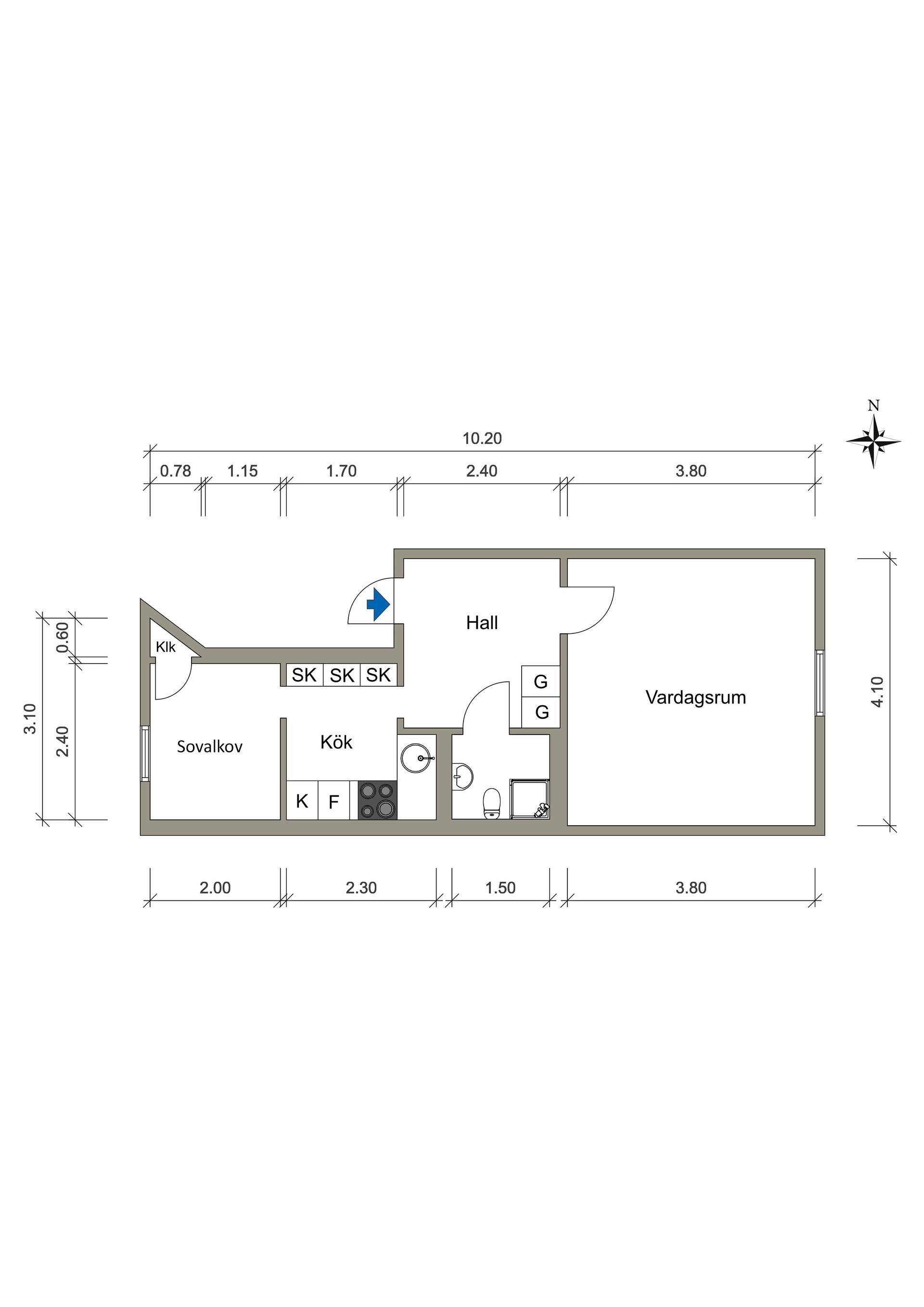 Bostadsrätt, Stockholmsgatan 40R, Bagaregården, Göteborg