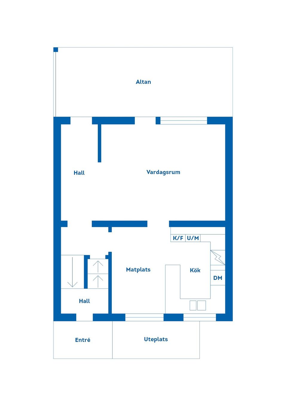 Bostadsrätt, Radhus, Löjtnantsvägen 9 H, Olsbacka, Gävle