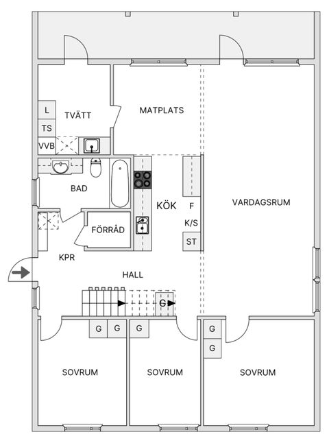 Villa, Centralvägen 6, Kalix-Nyborg, Kalix