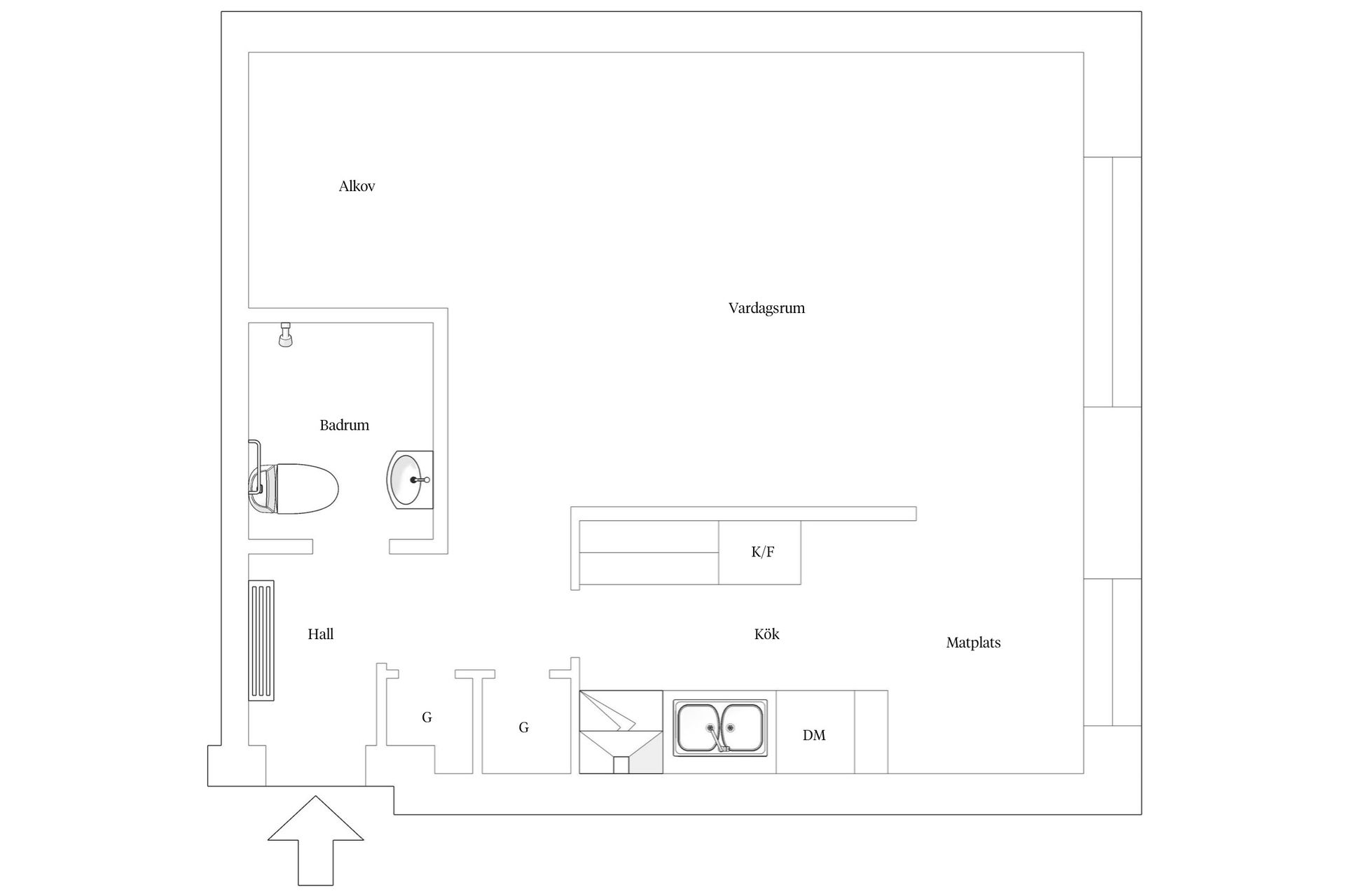 Bostadsrätt, Kocksgatan 52, Södermalm Katarina, Stockholm