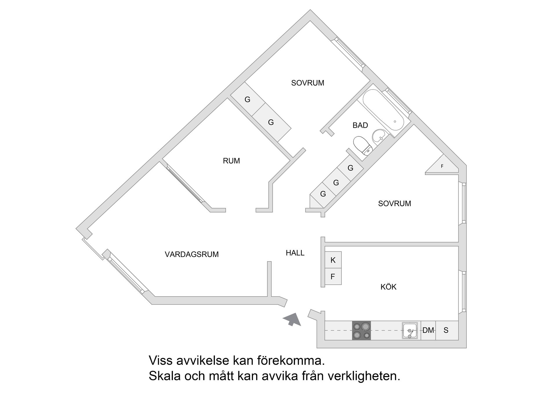 Bostadsrätt, Rusthållarvägen 167, 3tr, Bagarmossen, Stockholm