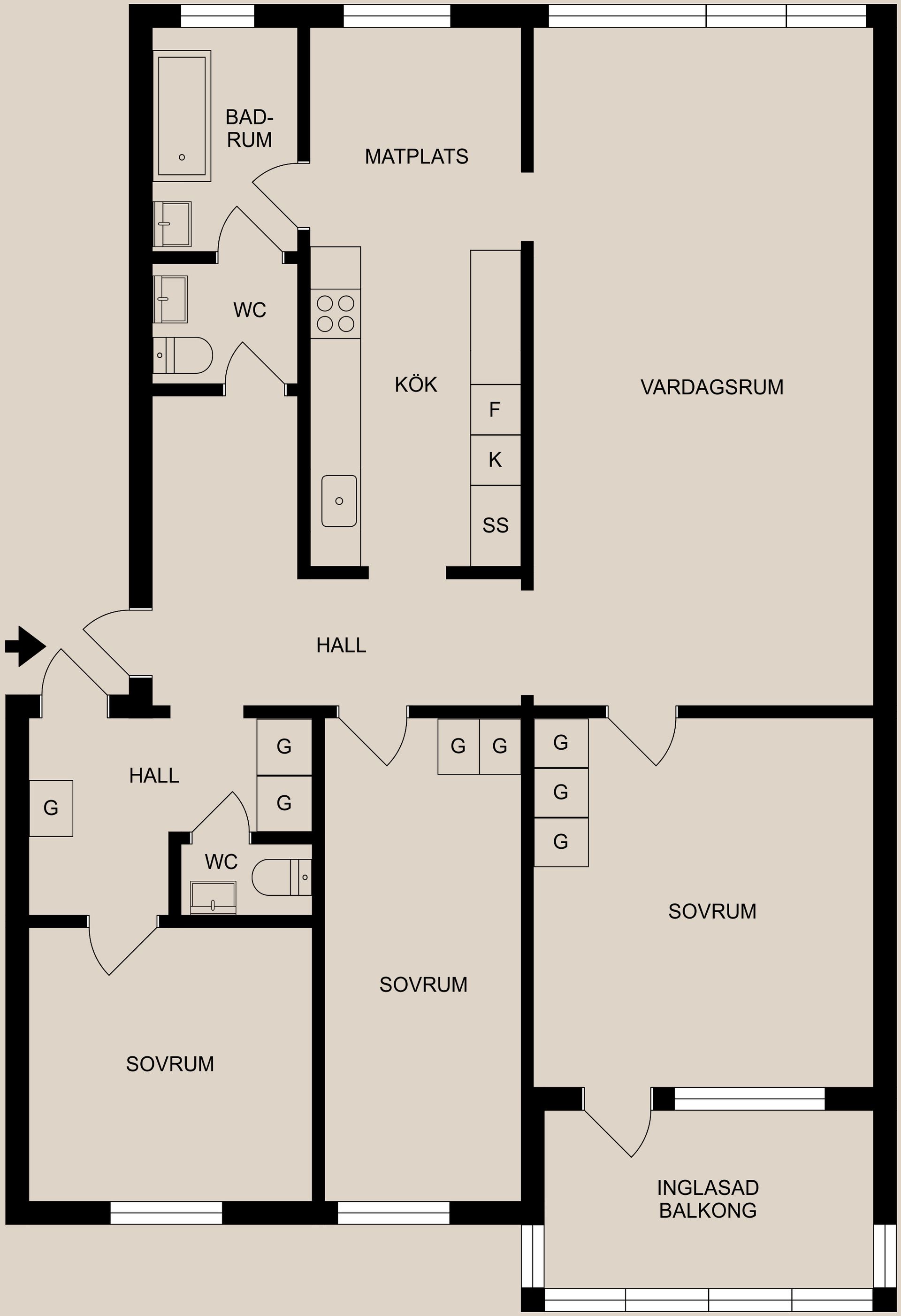 Bostadsrätt, Oxhagsvägen 3A, Nyhem, Finspång