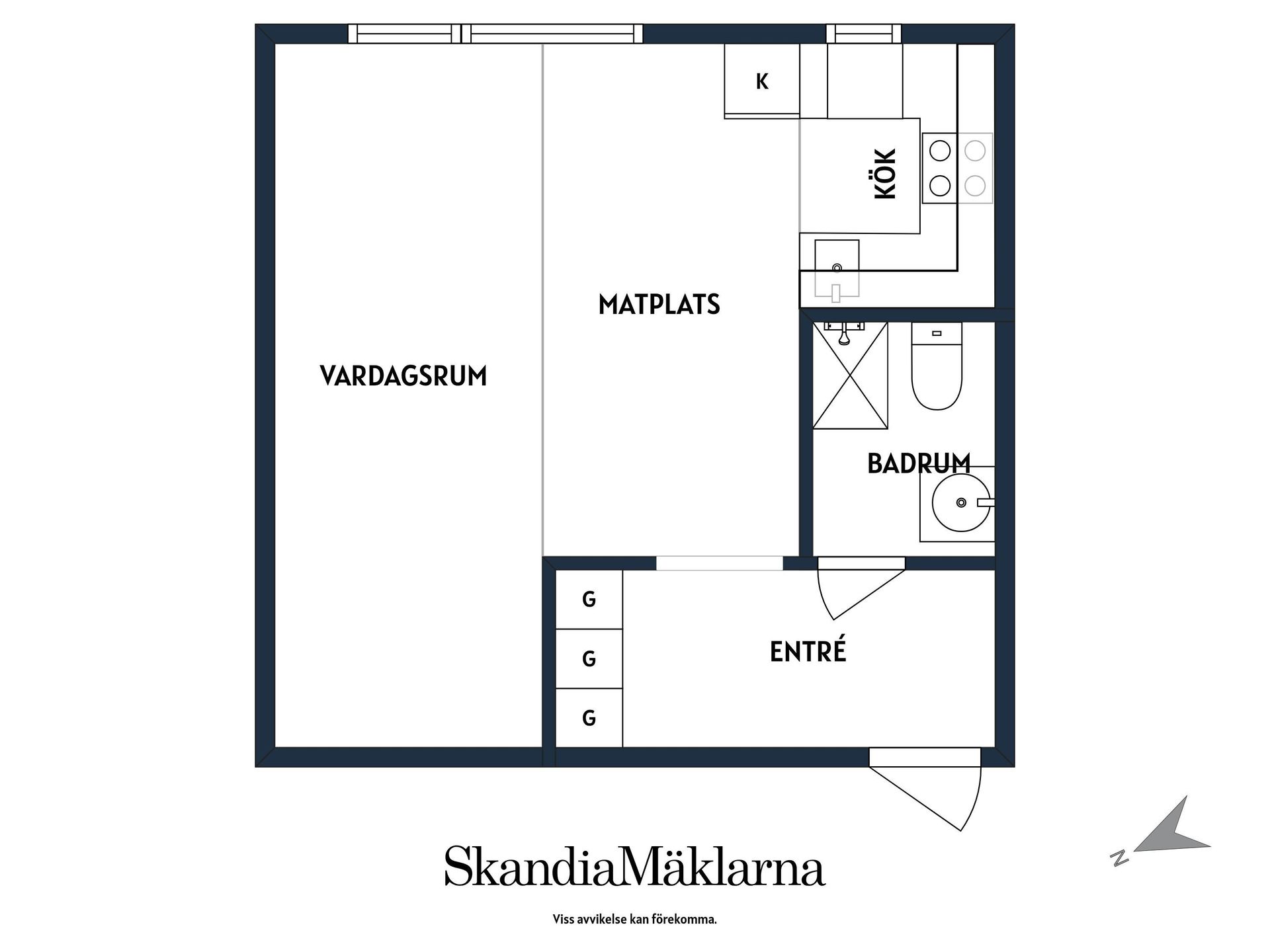 Bostadsrätt, Vitalisvägen 2E, Centralt, Strängnäs