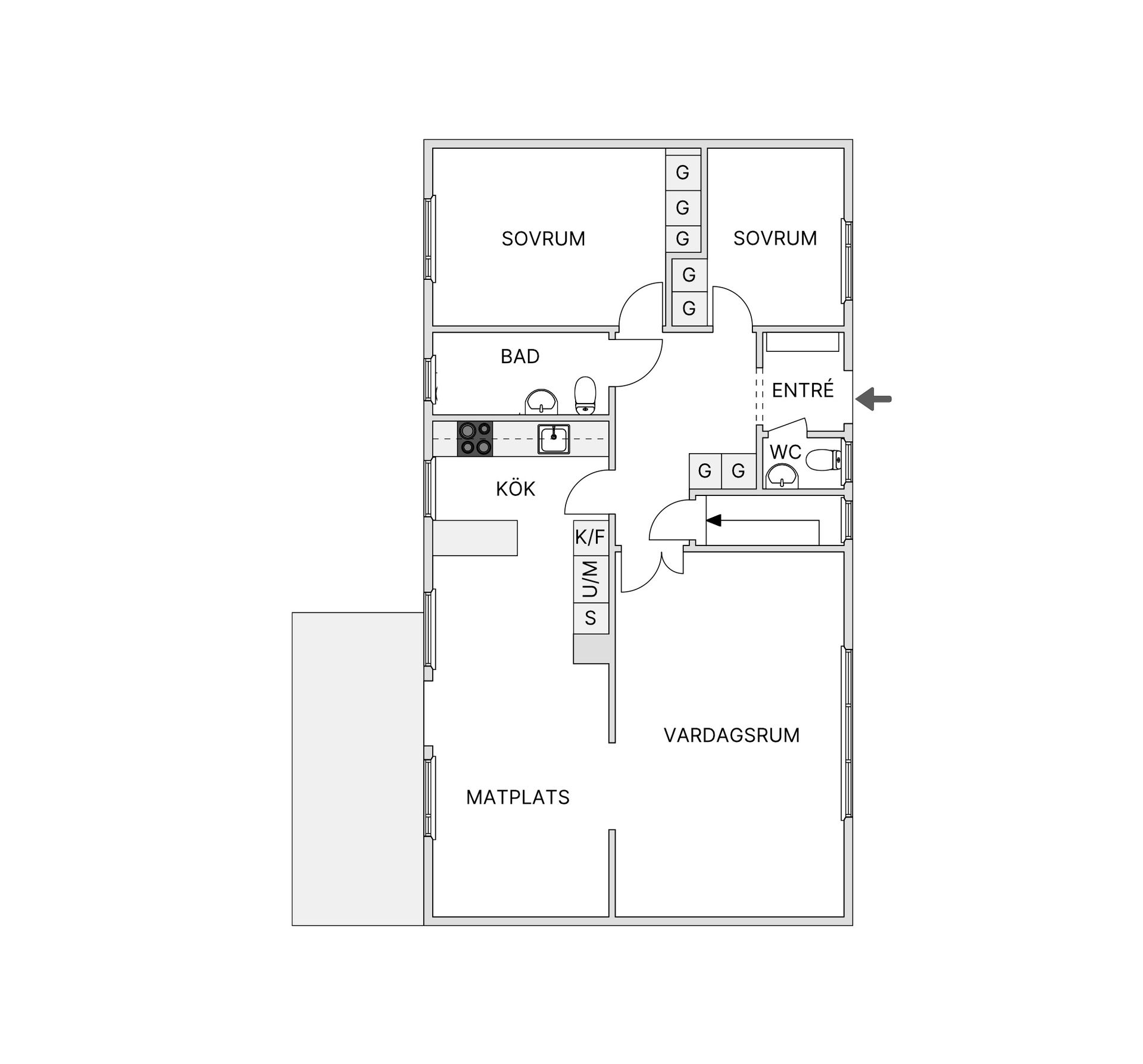 Villa, Krusbärsvägen 1, Rörstorp, Värnamo