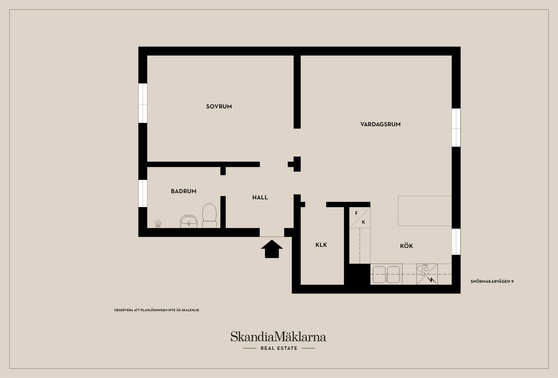 Bostadsrätt, Snörmakarvägen 9, Åkeshov, Stockholm